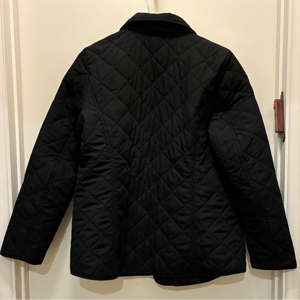 J. Jill Black Quilted Puffer Jacket